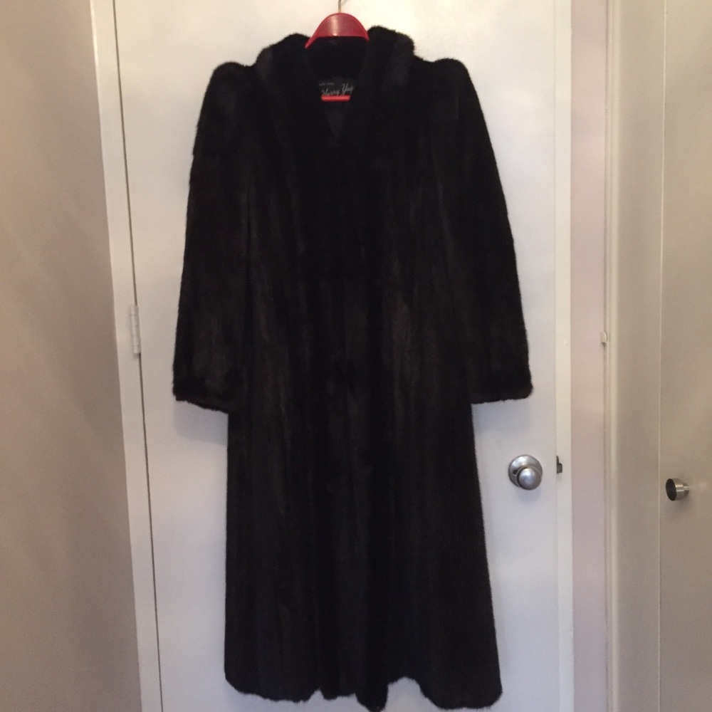 Full length vintage mink coat
